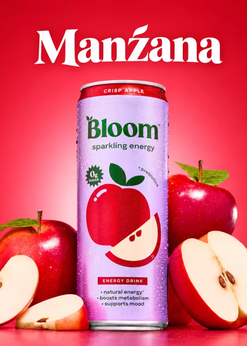 Bloom Crisp Apple, manzana, lata individual de 355 ml
