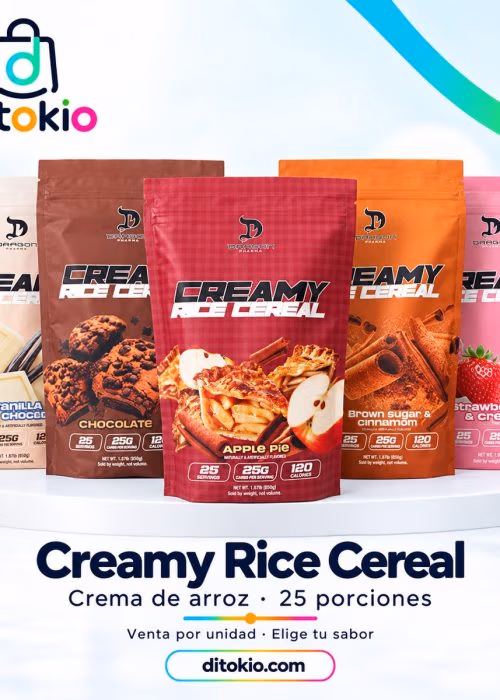 Dragon Pharma Creamy Rice Cereal, selección de sabores, venta por unidad en Ditokio