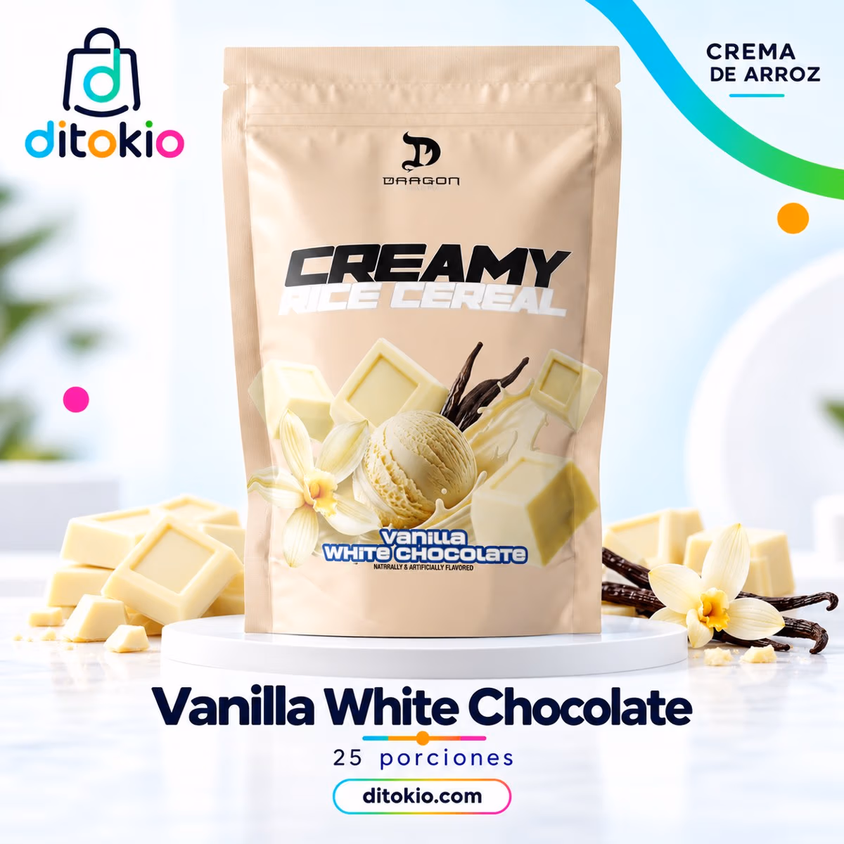 Dragon Pharma Creamy Rice Cereal – Crema de arroz, 25 porciones - Imagen 5