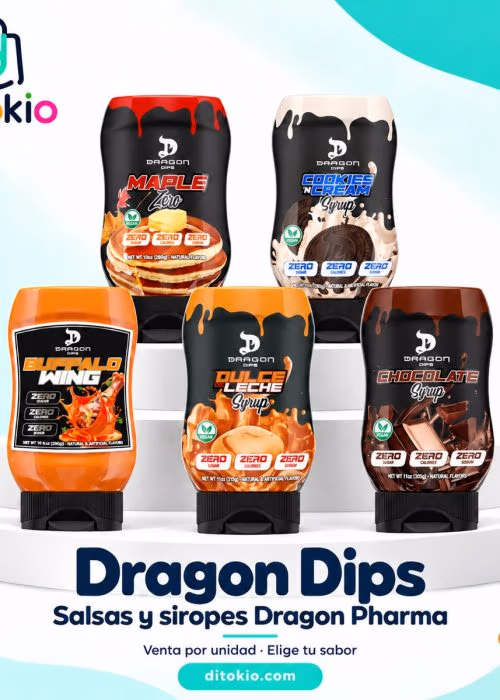 Dragon Dips – Salsas y siropes Dragon Pharma
